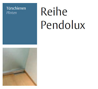 TÜRSCHIENEN REIHE PENDOLUX